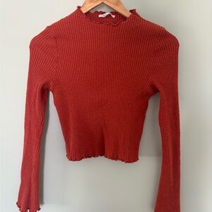 O'Neill Ribbed Rust Top